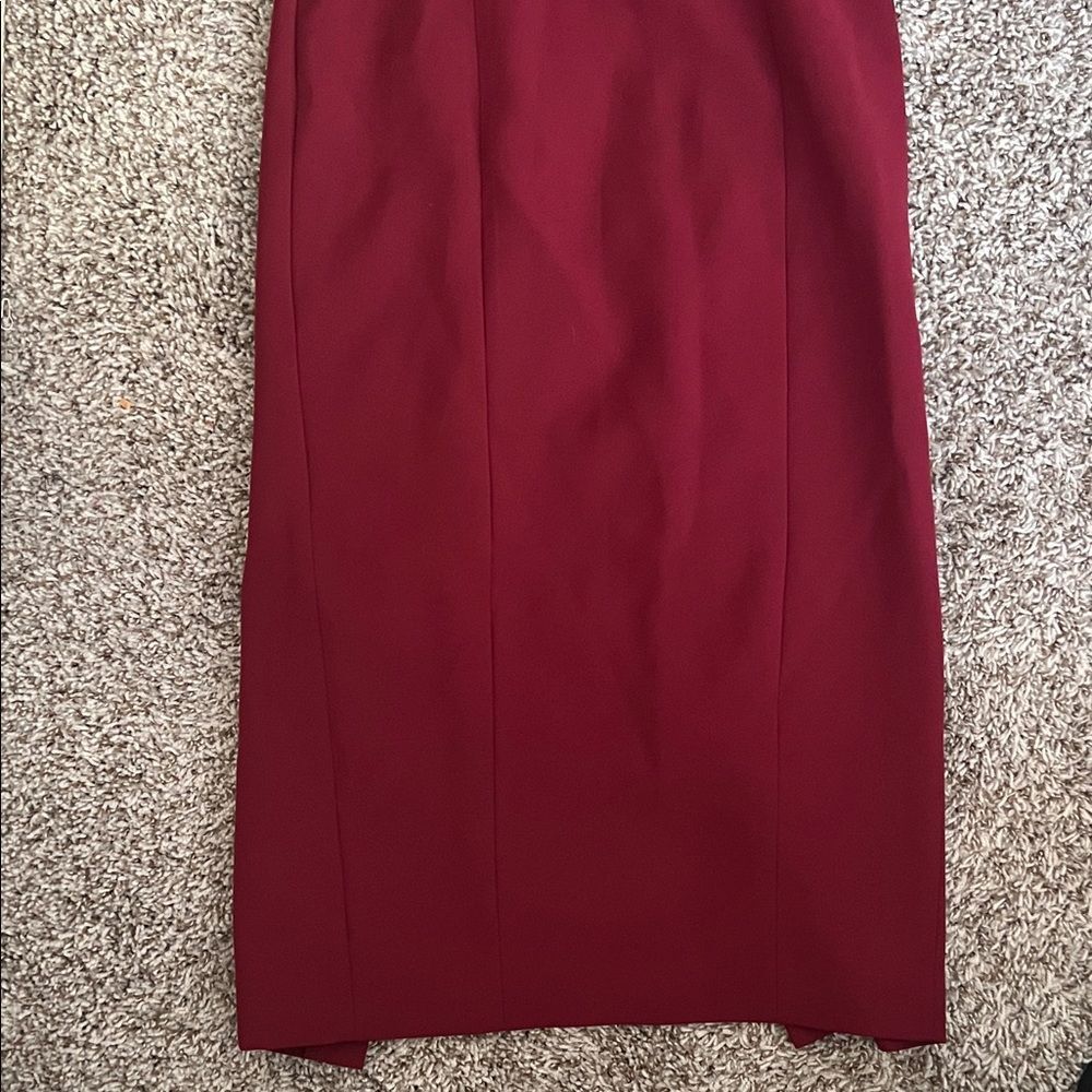 Sezin Karabulut Sheath Dress Burgundy 36/2 Party Wedding Cocktail - Picture 7 of 13